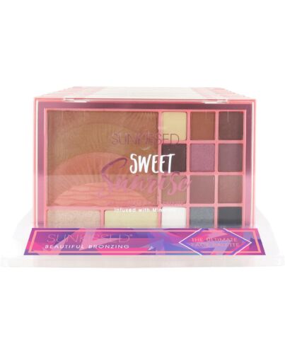 Sunkissed Sweet Sunrise Ultimate Face Palette Gift Set 15 Pieces (12 x 0.95g Eyeshadows
2 x 1.75g Highlighters
17.5g Bronzer/Blusher)-A006886