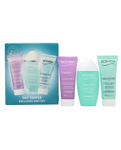 Biotherm Aquasource Day Tripper Gift Set 20ml Biosource Cleanser + 30ml Biosource Lotion + 20ml Aquasource Gel-A154252