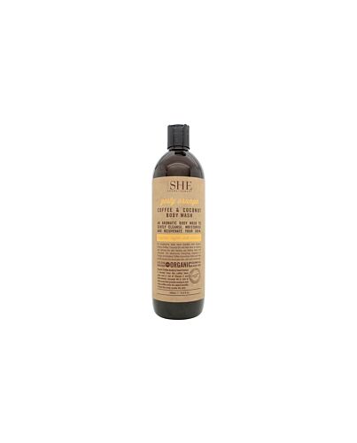 Om She Aromatherapy Zesty Orange Coffee & Coconut Body Wash 500ml-A746785