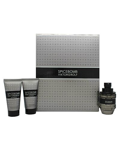 Viktor & Rolf Spicebomb Gift Set 50ml EDT + 50ml Non-Foaming Shaving Cream + 50ml Aftershave Balm-C881118