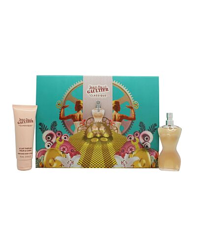 Jean Paul Gaultier Classique Gift Set 50ml EDT + 75ml Body Lotion-D66833