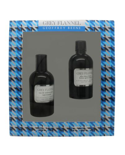 Geoffrey Beene Grey Flannel Gift Set 120ml EDT + 120ml Aftershave Lotion-G42839