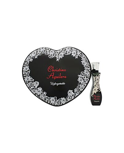 Christina Aguilera Unforgettable Gift Set 30ml EDP + Tin Heart Box-G600617