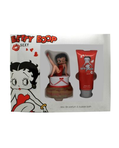 Betty Boop Sexy Gift Set 75ml EDT + 100ml Bubble Bath-G981629