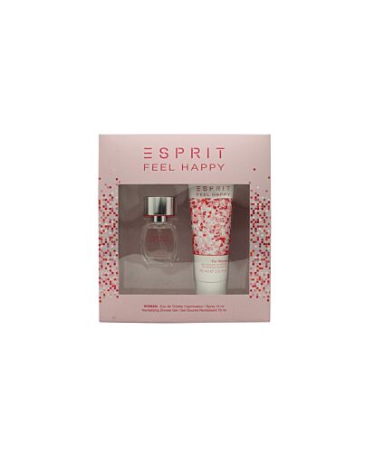 Esprit Feel Happy for Women Gift Set 15ml EDT + 75ml Shower Gel-H089353