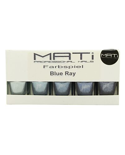 MATi Professional Nails Gift Set Blue Ray 5 x 5ml Nail Polish-H265252