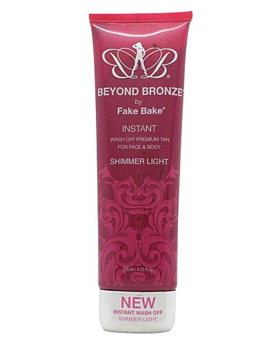 FakeBake FakeBake Beyond Bronze Instant Wash Off Premium Tan For Face & Body 125ml Shimmer Light-H27874