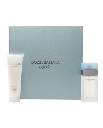 Dolce & Gabbana Light Blue Gift Set 25ml EDT + 50ml Body Cream-I48193