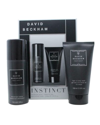 David Beckham Instinct Gift Set 150ml Deodorant Spray + 150ml Shower Gel-I61944