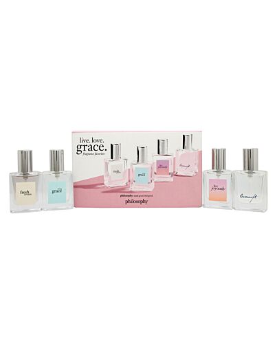 Philosophy Mini Gift Set 15ml Live Joyously EDP + 15ml Fresh Cream EDT + 15ml Living Grace EDT + 15ml Loveswept EDP-I777444