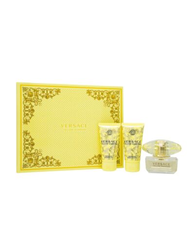 Versace Yellow Diamond Gift Set 50ml EDT + 50ml Shower Gel + 50ml Body Lotion-J83081