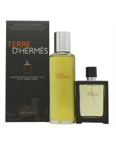 Hermès Terre d'Hermès Gift Set 30ml Parfum Spray + 125ml Parfum Refill-K64779