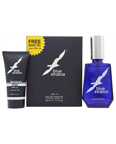 Parfums Bleu Limited Blue Stratos Gift Set 50ml EDT + 25ml Shave Gel-M573413