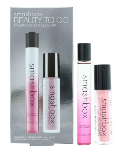 Smashbox Heartbreaker Gift Set 10ml EDP Roll-On + 3.6ml Roller Gloss Pink Sugar-N919217