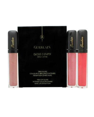 Guerlain Gloss D'Enfer Gift Set 3 x 7.5ml Maxi Shine Lip Gloss (This gift set contains:

- 1 x 7.5ml La Petite Robe Noire
- 1 x 7.5ml Guimauve Vlop
- 1 x 7.5ml Candy Strip)-O11434