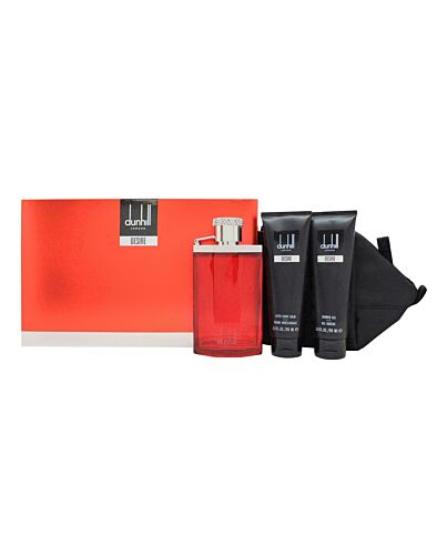 Dunhill Desire Gift Set 100ml EDT + 90ml Shower Gel + 90ml Aftershave Balm + Bag-O86134