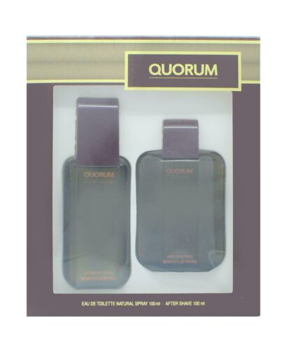 Antonio Puig Quorum Gift Set 100ml EDT + 100ml Aftershave-P2268