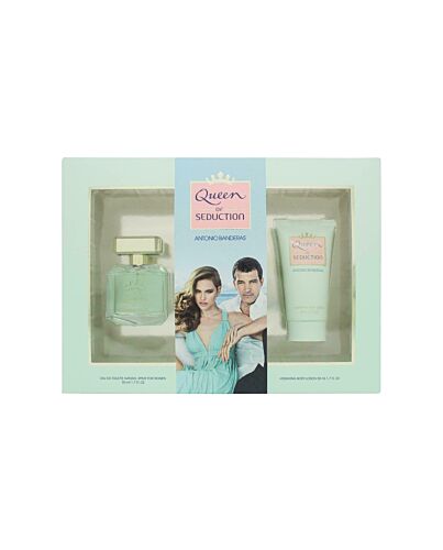 Antonio Banderas Queen of Seduction Gift Set 50ml EDT + 50ml Body Lotion-P380610