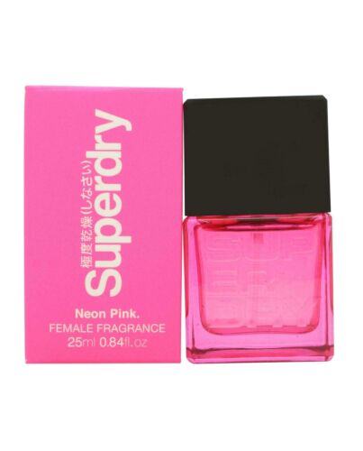 Superdry Neon Pink Eau de Cologne 25ml Spray-Q042311