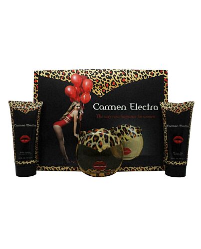 Carmen Electra Rrrr! Gift Set 100ml EDP + 150ml Shower Gel + 150ml Body Lotion-W275832