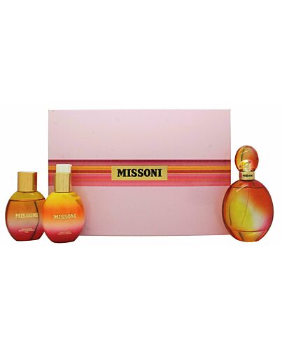 Missoni Gift Set 100ml EDT + 100ml Body Lotion + 100ml Shower Gel-W967831