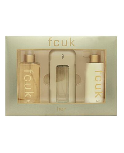 FCUK FCUK Gift Set Gift Set 100ml EDT + 250ml Body Lotion + 250ml Fragrance Mist-D220273