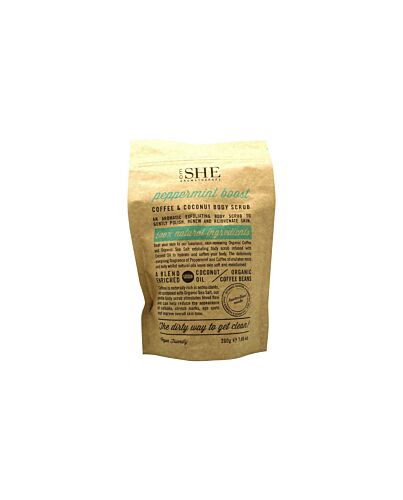 Om She Aromatherapy Peppermint Boost Coffee & Coconut Body Scrub 200g-S553191