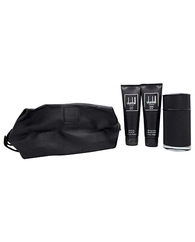 Dunhill Icon Elite Gift Set 100ml EDP + 90ml Shower Gel + 90ml Aftershave Balm + Pouch-M682424