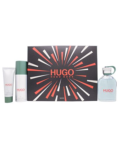 Hugo Boss Hugo Gift Set 125ml EDT + 50ml Shower Gel + 150ml Deodorant Spray-G316841