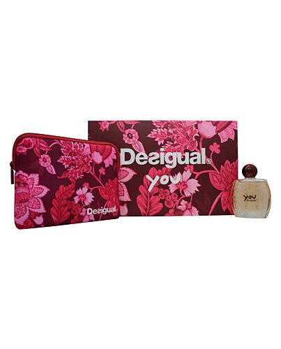 Desigual You Gift Set 100ml EDT + Makeup Bag-R381029