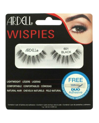 Ardell Wispies Clusters False Eyelashes - 601 Black-D935379