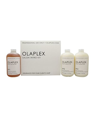 Olaplex Gift Set 525ml Bond Multiplier No.1 + 2 x 525ml Bond Perfector No.2 + Applicator-Y930441