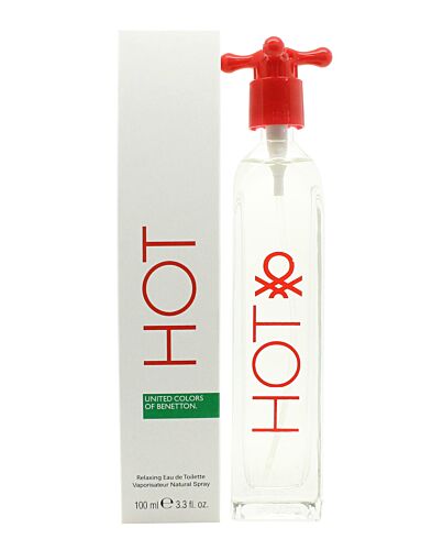 Benetton Hot Eau de Toilette 100ml Spray - New Edition-F44651