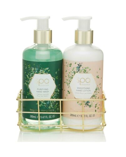 Style & Grace Spa Botanique Luxury Handcare Gift Set 3 Pieces (This gift set includes:

1 x 280ml Hand Wash
1 x 280ml Hand Lotion
1 x Metallic Basket)-W837757