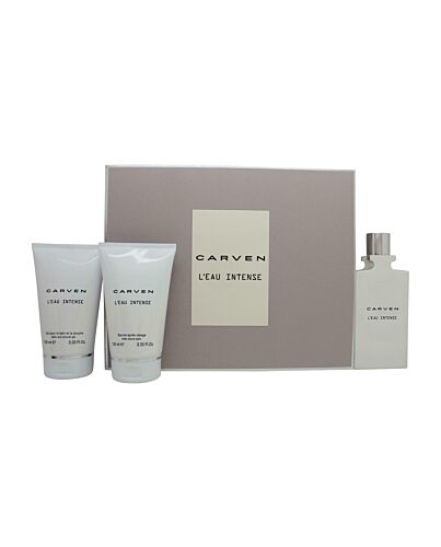 Carven L'Eau Intense Gift Set 100ml EDT + 100ml Aftershave Balm + 100ml Shower Gel-I831785