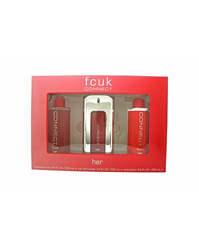 FCUK FCUK Connect Gift Set 100ml EDT + 200ml Body Mist + 250ml Body Lotion-Z106811