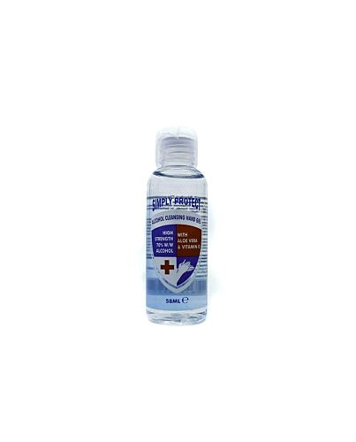 Simply Protect 70% Alcohol Hand Sanitising Gel 58ml-B067272