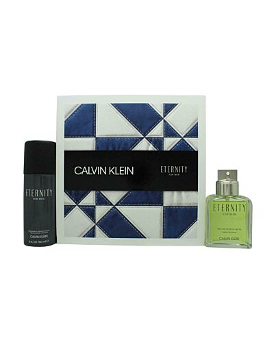 Calvin Klein Eternity Gift Set 100ml EDT + 150ml Deodorant Spray-J04307