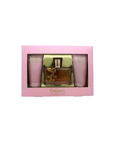 Coleen Rooney Butterflies Gift Set 100ml EDT + 100ml Body Lotion + 100ml Shower Gel-L403674