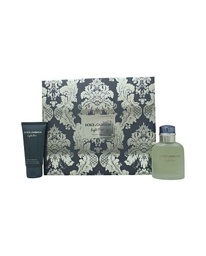 Dolce & Gabbana Light Blue Gift Set 75ml EDT + 50ml Aftershave Balm-D384654