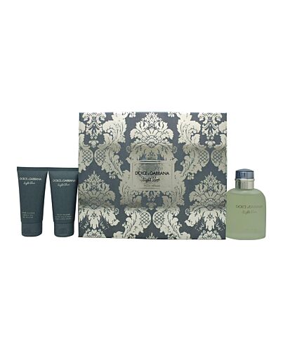 Dolce & Gabbana Light Blue Pour Homme Gift Set 125ml EDT + 50ml Aftershave Balm + 50ml Shower Gel-N135884