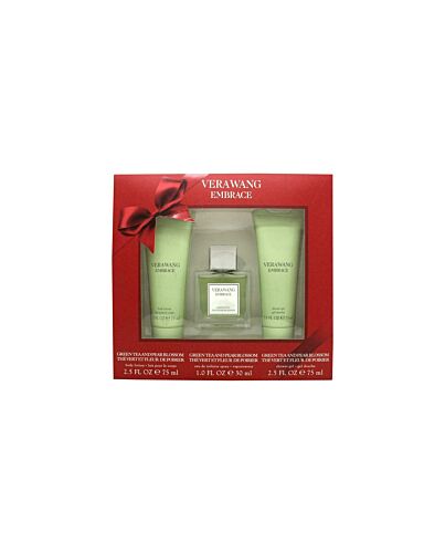 Vera Wang Embrace Green Tea & Pear Blossom Gift Set 30ml EDT + 75ml Shower Gel + 75ml Body Lotion-X163751