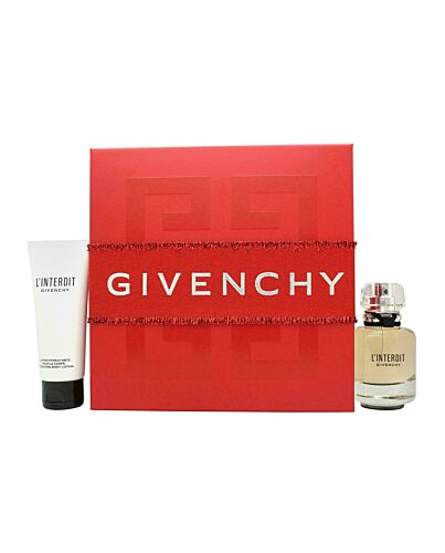 Givenchy L'Interdit Gift Set 50ml EDP + 75ml Body Lotion (This gift set contains:

1 x 50ml EDP
1 x 75ml Body Lotion)-J88707