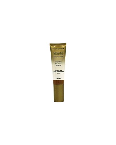 Max Factor Miracle Touch Second Skin Foundation SPF20 30ml - 9 Tan-S169266