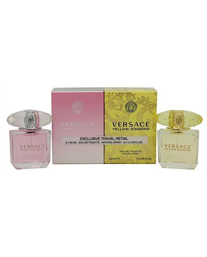 Versace Gift Set 30ml Yellow Diamond EDT + 30ml Bright Crystal EDT-U91849