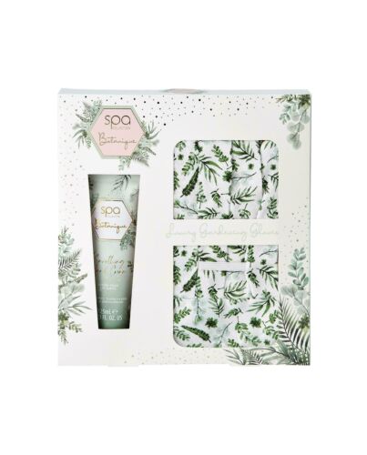 Style & Grace Spa Botanique Garden Glove Gift Set Eco Packaging 125ml Hand Cream + 1 Pair Garden Gloves-D164672