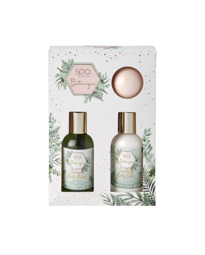 Style & Grace Mini Treats Gift Set Eco Packaging 100ml Body Wash + 100ml Body Lotion + 55g Bath Fizzer-V183576