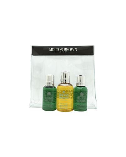 Molton Brown Gift Set 50ml Suma Ginseng Body Wash + 2 x 30ml Fabled Juniper Berries & Lapp Pine Body Wash-V043581