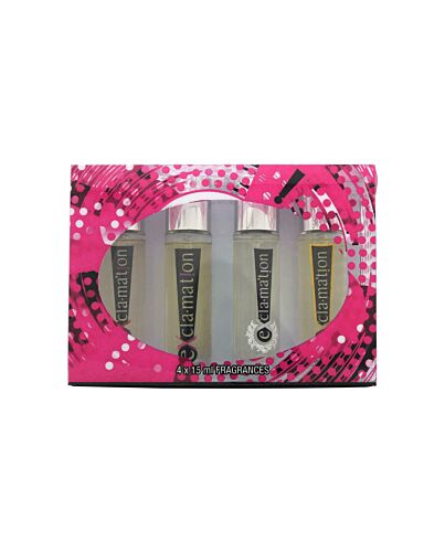 Coty Exclamation Gift Set 15ml Cologne + 15ml Exclamation Diva EDP + 15ml Exclamation Minx EDP + 15ml Wild Musk EDT-D796702