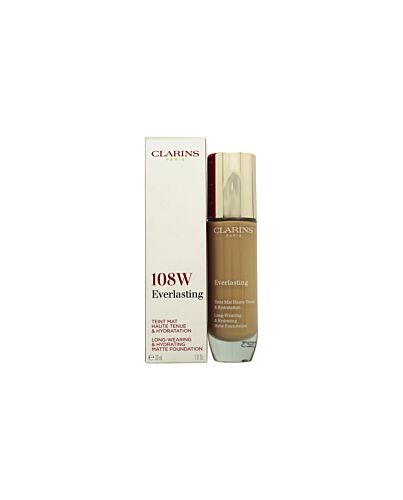 Clarins Everlasting Hydrating & Matte Foundation 30ml -108W Sand-D014697